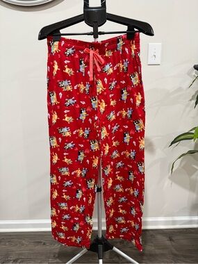New Mens Bluey Hearts Valentines Pajama pants - small